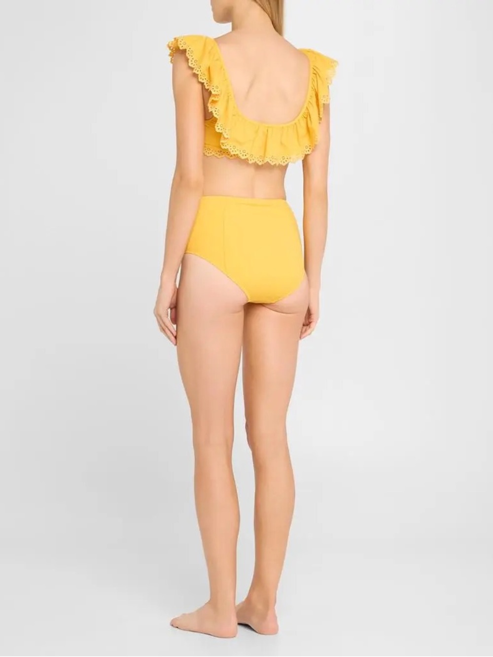 Ulla Johnson Lunaire High Waisted Bikini Bottom (Canary) - Picture 3 of 4